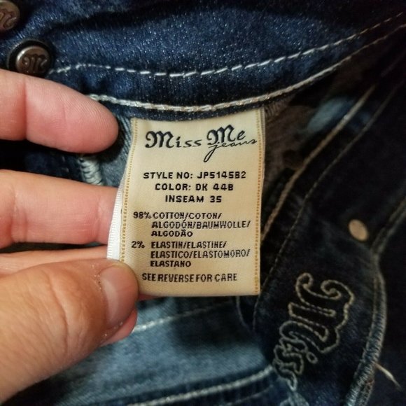 Miss Me Womens Jeans 30 Measures 30x33 Boot - Picture 7 of 10